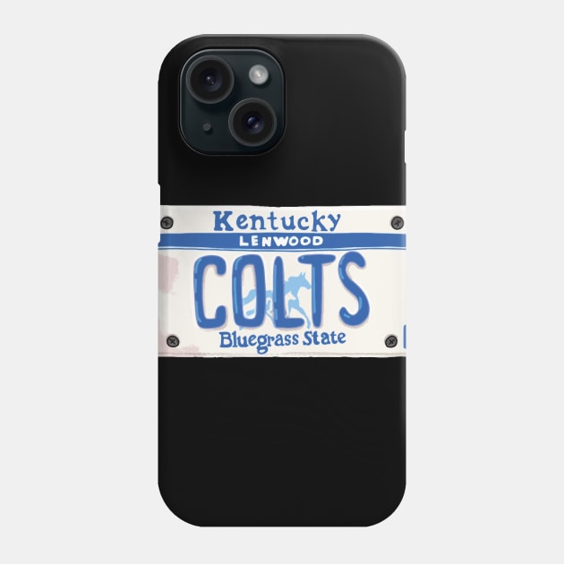 Hoops Lenwood Colts Number Plate Phone Case by Bevatron