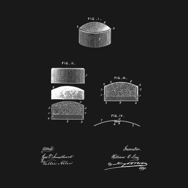 Pincushion Vintage Patent Hand Drawing by TheYoungDesigns