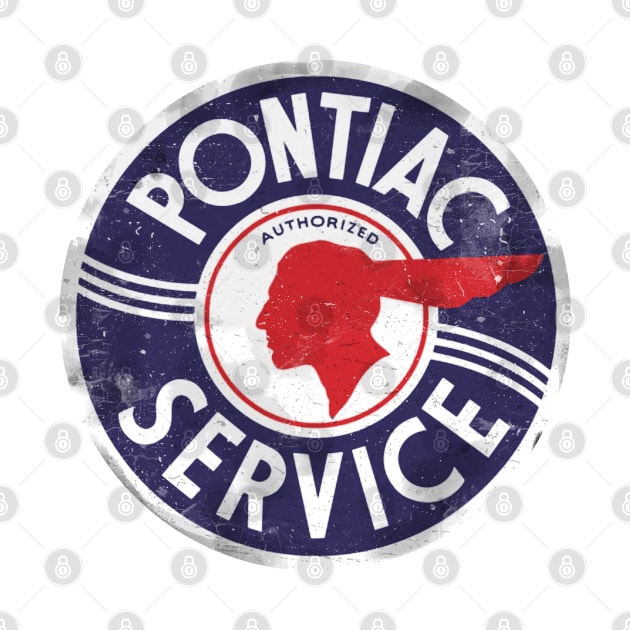 Pontiac service vintage sign by ploxd