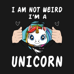 Cute Unicorn Funny Saying Pretty Rainbow Colors Fairytale T-Shirt