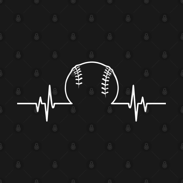 Cool Heartbeat Tee For Baseball Lover by clickbong12