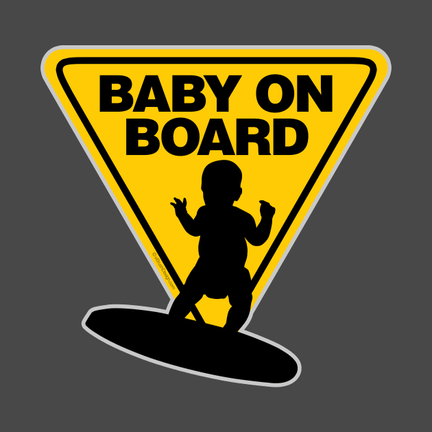 Baby on (Surf) Board by eBrushDesign