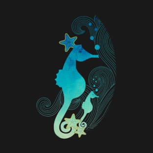 Watercolor Seahorses T-Shirt