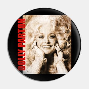 TEXTURE ART- Dolly Parton - Retro Aesthetic Fan Art Pin