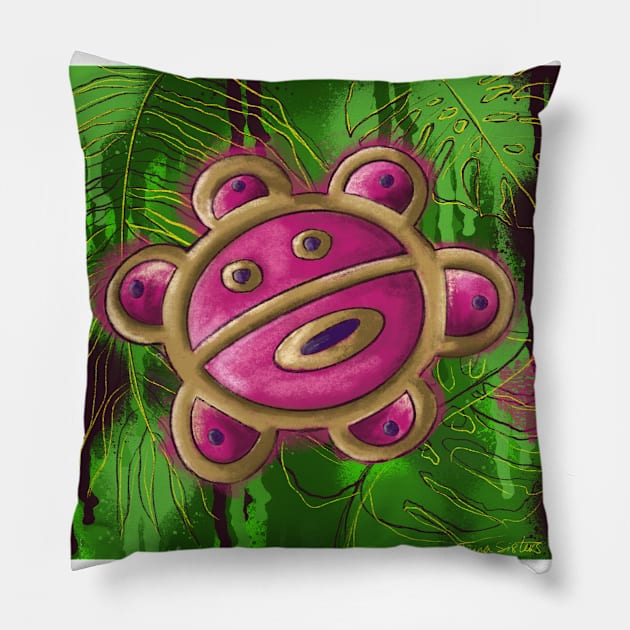 Taino Sol Pillow by lilyvtattoos