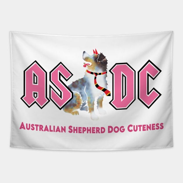 Australian Shepherd Dog Cuteness Tapestry by Brash Ideas