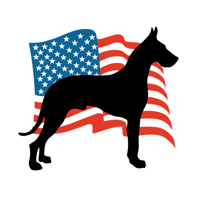 Great Dane USA America - Dog Lover Dogs by fromherotozero