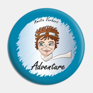 Adventure: Amelia Earhart Pin