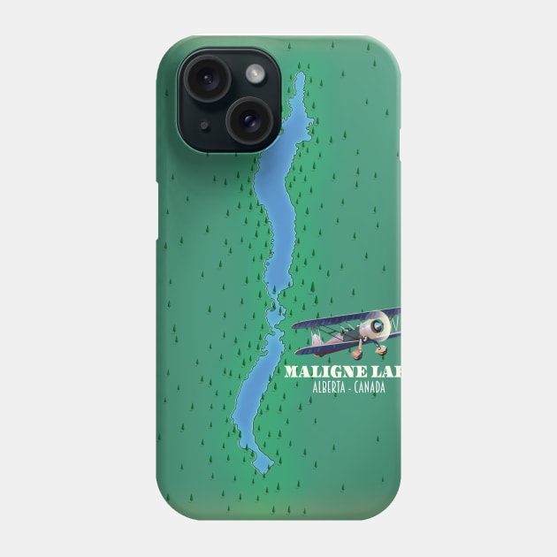 Maligne lake alberta Canada lake Phone Case by nickemporium1