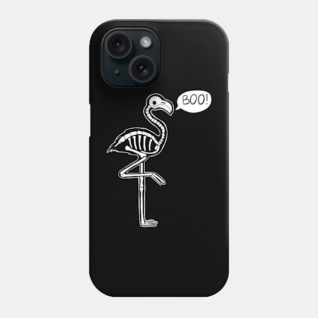 The Ghost Flamingo Phone Case by Lucia Corona Design