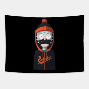 Mr. Meeseeks Versus Orioles Badge Tapestry