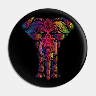 Bright elephant MANDALA Pin