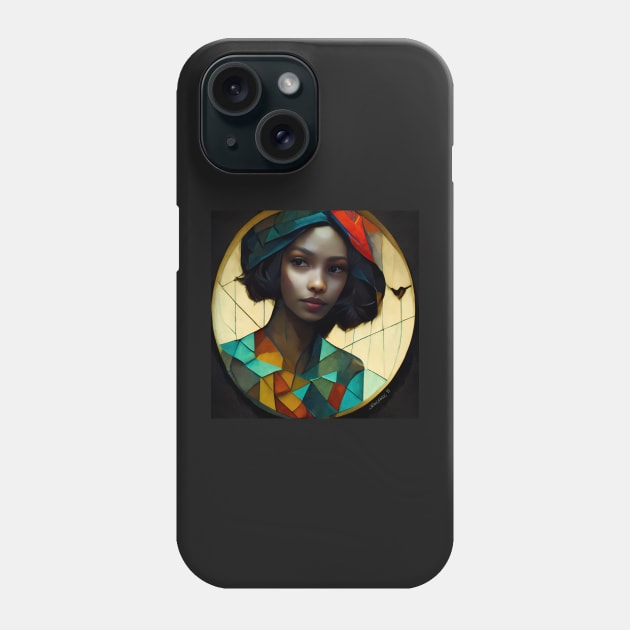 Cubic Owl Woman, No. 1 - Beautiful Woman Phone Case by JediNeil