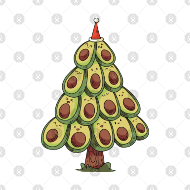 Avocado Christmas Tree | Funny Vegan Christmas Gift ...