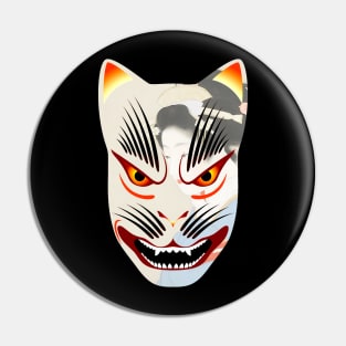 Kitsune fox mask Pin