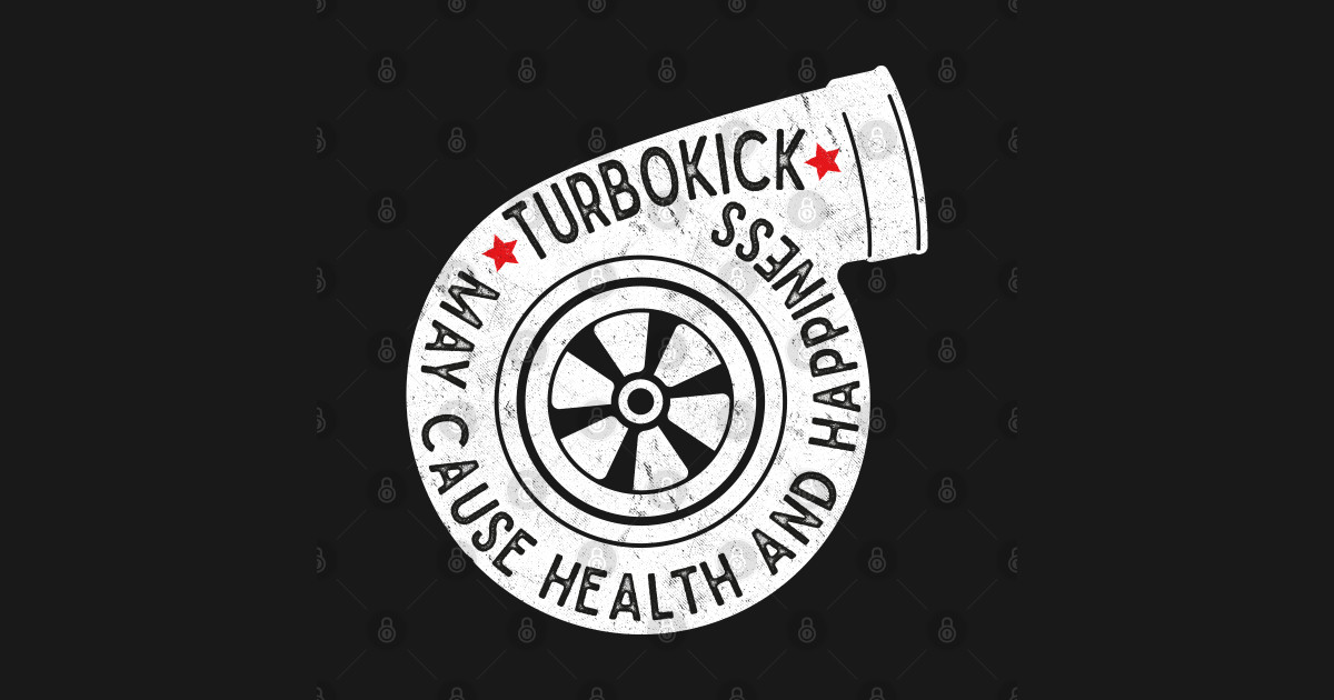 Turbokick Warning Turbo Cars TShirt TeePublic