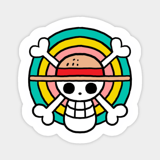 Jolly Roger Rainbow Magnet