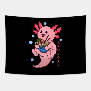 Axolotl Loves Ramen Tapestry