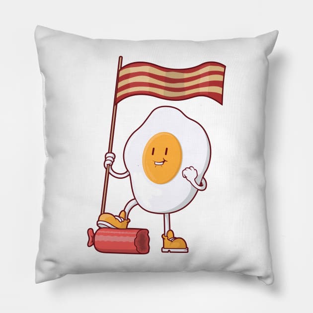 Breakfast Rules! Pillow by pedrorsfernandes