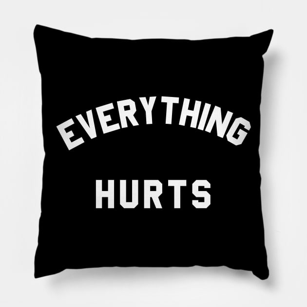 Everything Hurts Workout Pillow by Flippin' Sweet Gear