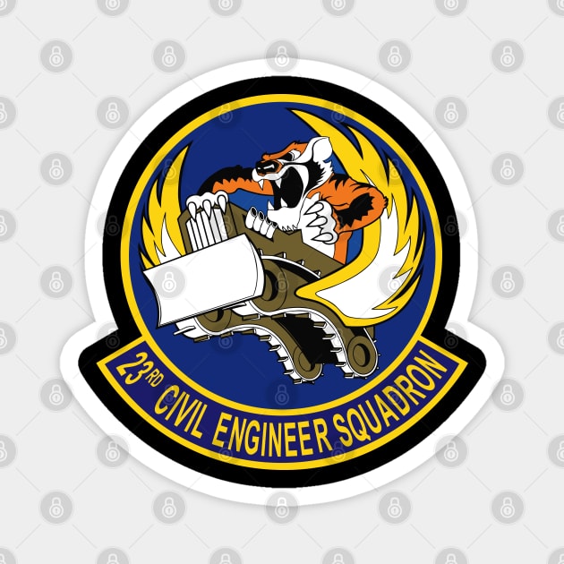 23d Civil Engineer Squadron wo Txt Magnet by twix123844