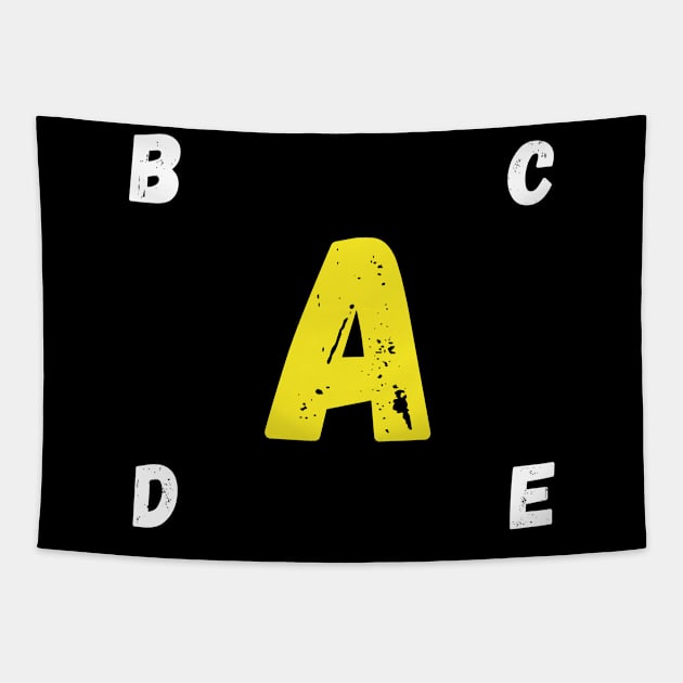 t-shirt with Letter A Tapestry by Bayane