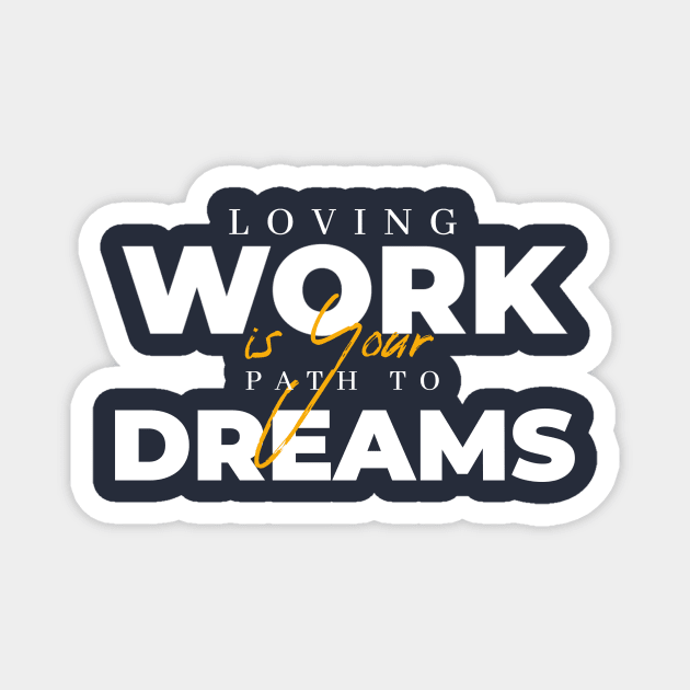 Work From Home Magnet by ranastore