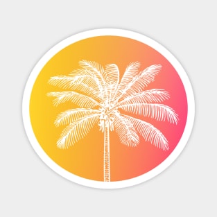 White palm tree Magnet