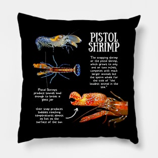 Animal Facts - Pistol Shrimp Pillow