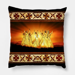 Armenian Dancers Pillow