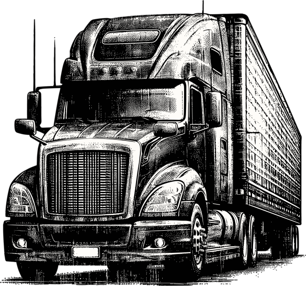 Semi-trailer truck Kids T-Shirt by Vehicles-Art