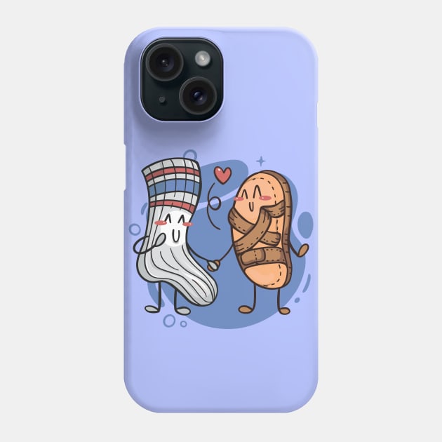 Funny Socks and Sandals, the Perfect Match Phone Case by SLAG_Creative