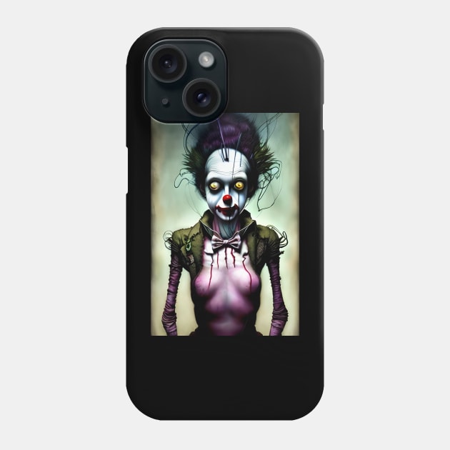 Frankenclown 18 - Seamstress Devine Phone Case by Frankenclowns