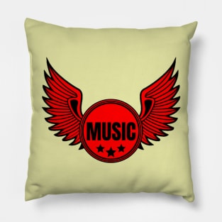 Music wing Pillow