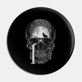 Natural soul skull Pin