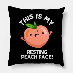 This Is My Resting Peace Face Pun Pillow