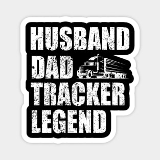 Husband Dad Tracker Legend Magnet
