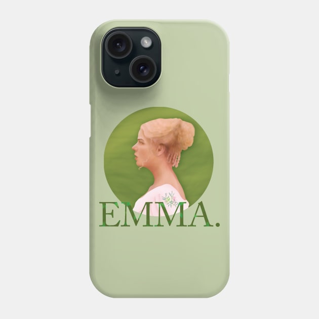 EMMA. (2020) Green Circular Poster Phone Case by misswoodhouse