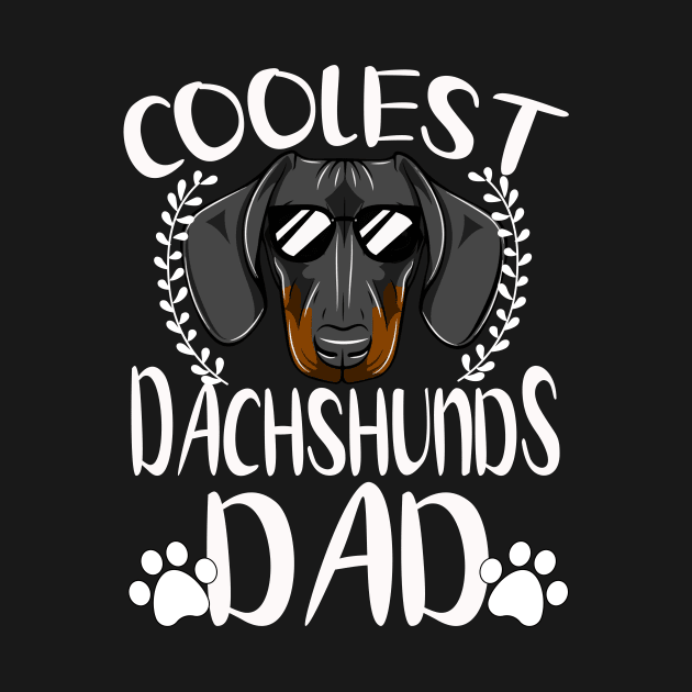 Glasses Coolest Dachshunds Dog Dad by mlleradrian