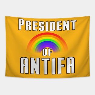 President of ANTIFA rainbow Tapestry