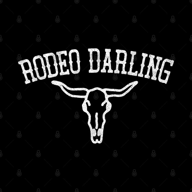 Rodeo Darling // Retro Outlaw Country Fan Design by DankFutura