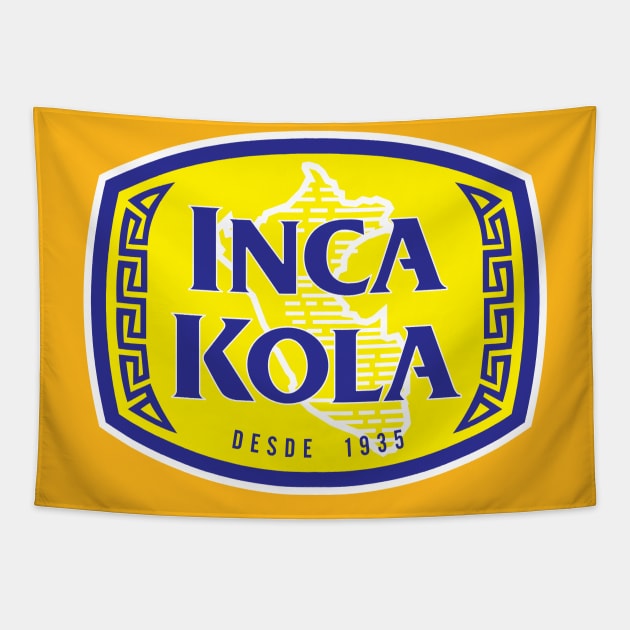 Inca Kola - 1935 design - Peru Logo Tapestry by verde