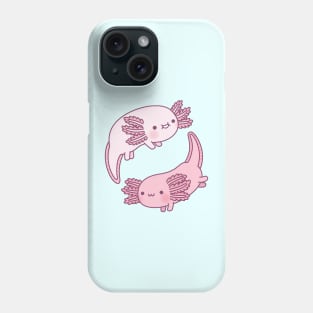 Cute Axolotls Yin Yang Phone Case