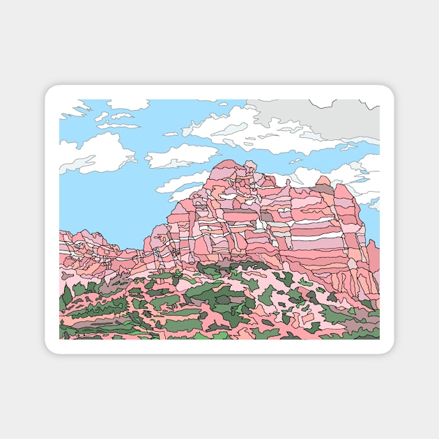 Red Rock State Park, Arizona, USA Magnet by JennyCathcart