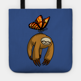 Sloth Lazy Totes Teepublic