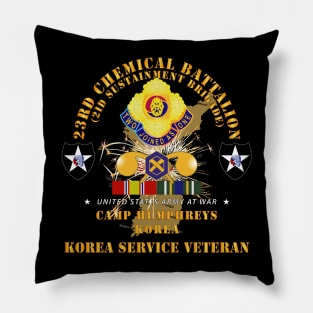 23rd Chemical Bn, Camp Humphreys w Map w KOREA SVC Pillow