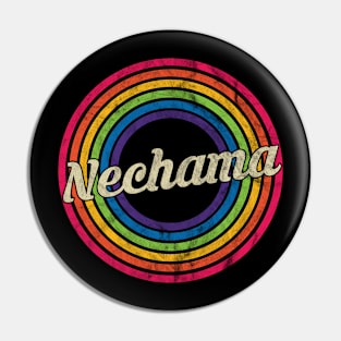 Nechama - Retro Rainbow Faded-Style Pin