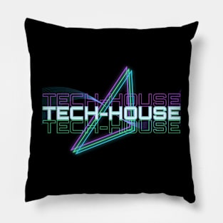 TECH HOUSE  - Audio Geometry (purple/blue) Pillow