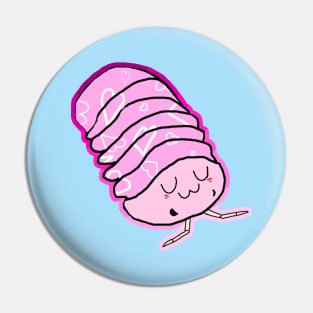 Cute Heart Isopod Pin