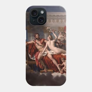 Mars disarmed by Venus - Jacques-Louis David Phone Case